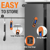 AMMZO Digital Meat Thermometer for Grilling, Candy Thermometer Instant Read Food Thermometer Waterproof with Backlight (Orange)