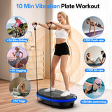 JOROTO 4D Vibration Plate Exercise Machine, 3-Motor App-Controlled High-Intensity Adjustable Speed Vibration Plate for Weight Loss & Lymphatic Drainage