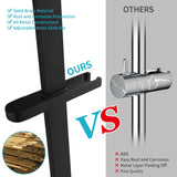Honyi Brass Shower Slide Bar Handheld Shower Head with Hose, Bathroom Showerhead with Handle Spray, High Pressure Shower Slide Bar Height Adjustable with 59.06 Inch Stainless Steel Hose Matte Black