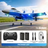 Foam RC Plane for Kids Adults Beginner, Remote Control Airplane RC Jet Helicopter Plane for Kids Adults, 2.4GHz Remote Control Fighter Toys with Gyro Stabilizer Easy to Fly Outdoor Toy for Kids Boys