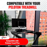 TFD StepTray, Walking Desk Attachment Compatible with Peloton Tread Plus Only, Made in USA, Premium Acrylic Holder, Black