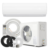 Manastin 12000BTU Mini Split Air Conditioner & Heater with Inverter, 19 SEER2 115V Energy Saving AC Unit Cools Rooms up to 750 Sq. Ft, Complete Installation Kit