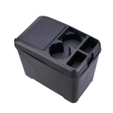 Car Trash Can with Mini Cup Holder, Spacious Backseat Floor Organizer Leak-Proof Vehicle Trash Can Bin Waste Container with Lip