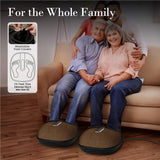 CuPiLo Foot Massager with Heat, FSA Eligible HSA Shiatsu Feet Massager with Remote Control, Multi-Level Compression Knead Foot Massage for Neuropathy & Plantar Fasciitis, Fits Up to 13", Gifts(Brown)