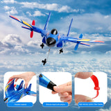 RoofWorld Gravity Gliders SU27 RC Airplane Remote Control Airplane 2.4GHZ RC Plane 6-axis Gyro Stabilizer RTF RC Glider for Beginner LED Lights for Night Flying