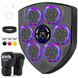 Smart Music Boxing Machine for Adults and Kids, Bluetooth Boxing Equipment with Boxing Gloves, Wall Mounted Electronic Punching Machine for Home Gym Workout Indoor