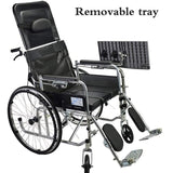Adjustable Wheelchair Tray Table, Portable Lap Desk for Easy On and Off, Perfect for Working, Eating
