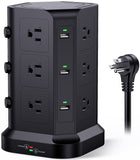 Power Strip Tower by KOOSLA, [15A 1500J] Surge Protector - 12 AC Multiple Outlets & 6 USB Ports KOOSLA