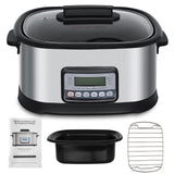6.5Qt 11-in-1 Multi Cooker, Digital Programmable Slow Cooker With Bake, Sauté, Roast, and Sous Vide functions spoonlemon