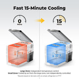 BougeRV 12V Refrigerator Fridge Freezer Portable Car Fridge 42 Quart Electric Cooler 12V/24V DC 110~240V AC for RV Camper