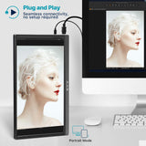 KYY Portable Monitor 15.6" 1080P Computer Monitor Screen Extender w/Cover