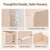 MAMAZING Keeva Pro 6-Drawer Baby Dresser with Changing Table, Easy Assembly