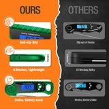 AMMZO Digital Meat Thermometer for Grilling, Candy Thermometer Instant Read Food Thermometer Waterproof with Backlight (Green)
