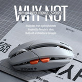 LOFREE Hypace Ultra-Lightweight Wireless Gaming Mouse, 47g, PAW3950 Sensor, 40K DPI, 8K Polling Rate, Mg Alloy Frame, Tri-Mode(Bluetooth/2.4GHz/Wired), 100Hrs Battery for PC/Mac (Jet Black)