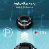 S2 Pool Vacuum Robot for Above Ground Pools, Cordless Operation, 80-Min Runtime, Coverage up to 766 sq ft, Efficient Cleaning Performance, Self-Parking and Easy Maintenance (Jet Black)