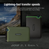 Transcend 2TB USB 3.1 Gen 1 StoreJet 25M3S SJ25M3S Rugged External Hard Drive TS2TSJ25M3S