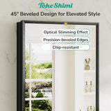 TokeShimi 60 x 32 Black Recessed Medicine Cabinet with Mirror, Assembly Required