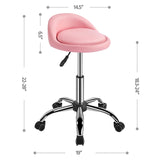 Yaheetech Massage Table with Rolling Stool & Adjustable Salon Chair Aluminum Massage Bed Swivel Stool Waxing Table Physical Therapy Bed