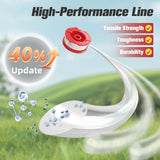 CMZST0653 Weedeater String Compatible with Craftsman Weed Wacker, 10Pack 0.065" 30Ft String Trimmer Replacement Spool Line, Auto Feed Weed Eater String Line for Craftsman String Trimmer(8Spool, 2Cap)