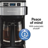 Hamilton Beach 12 Cup Programmable Coffee Maker, FrontFill Drip Coffee Maker