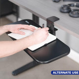 VIVO Black Clamp-on 23 x 10 in Rotating Keyboard Tray, MOUNT-KB04CB