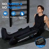 beoka Leg Massager for Circulation and Pain Relief, Leg Recovery System for Fast Recovery, Cordless Air Compression Boots with 3 Modes 5 Intensities for Athletes Runners and Travelers-M