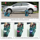 Tire Inflator Portable Air Compressor, 150 PSI with Extension Hose, Exhaust & Quick Air Chuck for Car Motorcycle Bike & Ball(Require Battery Not Include)