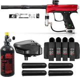 Maddog DYE CZR+ Paintball Gun Marker Advanced HPA Kit - Red/Silver Dust