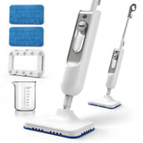 Steam Mop, Multi-Surface Steam Cleaner with Handheld Steamer for Floor Cleaning, Tile & Grout, Hardwood, Carpet, Windows, Washable Pads, Lightweight Swivel Head