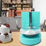 Ageanbri 4-12“ Cake Decorating Coating Machine w/LCD, Auto Cream Spreading Machine Smooth Coating Decoration Machine, 60-320rpm Adjustable Tabletop Cake Turntable for Cake Shop Household, 220W (Green)