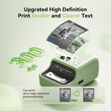 NIIMBOT B21 Pro 300 DPI Bluetooth Label Maker with Tape, Green