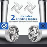 Electric Meat Grinder,3000 Max 304 Stainless Steel Meat Mincer Accessories with 2 Blades,3 Grinding Plates,3 Sausage Stuffer Tubes & Kubbe Kit for Home & Kitchen Use