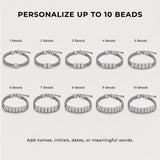 Soleus Personalized Stainless Steel Bracelet for Men - Custom Retro Silver Friendship Bracelets, Christmas Gift for Him, Boyfriend, Father, Husband, Birthday, Anniversary, Groomsmen, Co-Worker Gifts