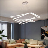 Rectangle Chandeliers Lights Compatible with Living Room Dining Room Pendant Lights Office Desks Lamps