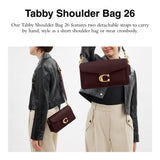 Polished Pebble Leather Tabby Shoulder Bag 26 Refresh
