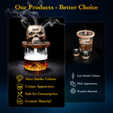 Old Fashioned Smoker Kit, Whiskey Bourbon Cocktail Smoker Kit With 4 Flavored Wood Chips, Torch (No Butane) Smoke Top Cocktail Bar Kit, Gift for Whiskey Lovers, Dad, Husband, Men