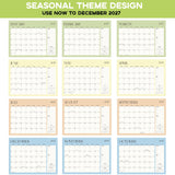 Coovernier Desk Calendar 2026-2027 with Desk Mat, 18-Month Large 22" x 17" Desk Pad Calendar from Jul 2026 to Dec 2027, Seasonal Theme Desktop Monthly Calendar for Home Office School