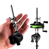 THKFISH Fishing Line Spooler Winder Mini Line Spooler Fishing Rod Reel Spooling Station System Fishing Pole Clamp