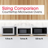 SHARP Countertop Microwave Oven with Removable 16.5" Carousel Turntable, 1200 Watt, 2.2 Cubic Feet, Stainless Steel