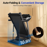 Treadmills for Home Use, Walking Pad Treadmill with Incline, Auto Foldable Treadmill for Home, 8.0 MPH Running Treadmills with Bluetooth Enabled, 300 lbs User Capacity
