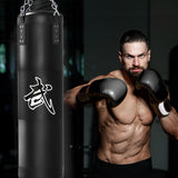 Mesetast Punching Bag for Adults, 4ft Heavy Boxing Bag Set with 12oz Boxing Gloves, MMA Karate Kickboxing Boxing Home Gym Martial Art - Unfilled MESETAST