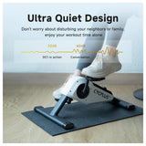 CYCPLUS DC1 Mini Pedal Exerciser, Self-Powered 160W Brushless Motor, ERG Mode & App Sync, Ultra-Quiet Magnetic Resistance, Compact for Office/Home (10.6lb, 0.18㎡ Space-Saving)