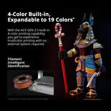 600mm/s High Speed 3D Printers for Beginners & Kids, 4-Color Built-in, 260x260x260m³, Easy to Use FDM 3D Printer
