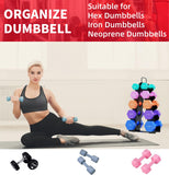 Weight Rack for Dumbbells, 5 Tiers Compact A-Frame Home Gym Organizer, Dumbbell Rack Stand Only, Alloy Steel Dumbbell Rack t (Dumbbells Not Include)
