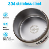 THKFISH Fishing Bait Container, Stainless Steel Insulated Live Bait Storage, Worm Bait Holder, Bait Storage Box, Nightcrawler Box, Bait Bucket to Keeps Bait Fresh and Alive