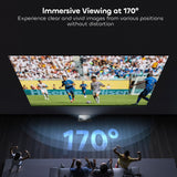 NothingProjector ALR Screen for Ultra Short Throw Projector, 132 inch Seamless Lenticular, 95% Ambient Ceiling Light Rejecting, 4K/8K UHD, Active 3D, Anti Daylight, Fixed Frame Wall Mount NothPJ