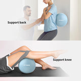 FITMIND Pilates Ball 10 Inches Small Exercise Ball,Core Ball with Inflation Straw, Barre Ball,Bender Ball for Yoga, Stability, Fitness, Ab, Core,Workout,Physical Therapy-Blue FITMIND