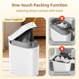 funest Smart Bathroom Trash Can with Lid- 3.5 Gallon Rechargeable Motion Sensor Trash Can