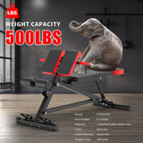 K KiNGKANG Adjustable Weight Bench,Roman Chair Load 500 LBS Workout Bench for Home Gym Workout Fitness Equipment Adjusts to Decline or Flat Bench