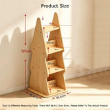 Tree Bookshelf,Rotating Bookcase,Book Organizer Shelves